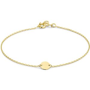 14K geelgoud armband cirkel 18,5 cm 4029526