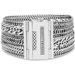 BUDDHA TO BUDDHA - Buddha 124 E - Multi Chain Nathalie Bracelet Silver - armband