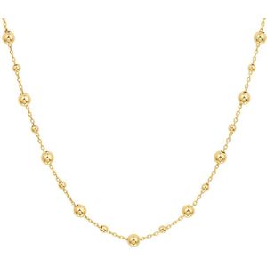 collier bolletjes 0,8 mm 41 + 4 cm 14K geelgoud 4022722