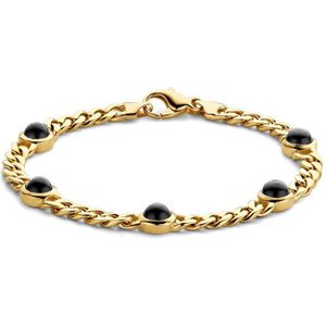 armband onyx 19 cm 14K geelgoud 4023755