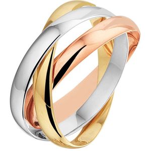 Tricolor Gouden Ring 3-in1 4300469 18.50 mm (58)