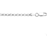 Zilveren Collier jasseron 3 1015653 80 cm