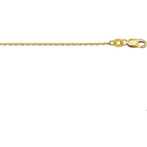 Geelgouden Collier anker gediamanteerd 1 4012599 80 cm