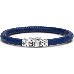 BUDDHA TO BUDDHA 149BU - Ellen Leather Navy - Armband-lengte 19 cm