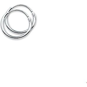 oorringen 1,3 mm ronde buis zilver gerhodineerd 1304783