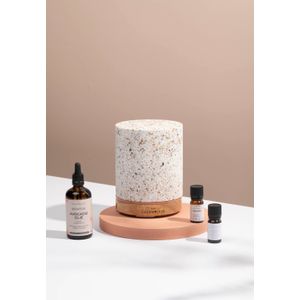 Natural Me Moment Voordeel Bundel - ® Aroma Diffuser - Living Green Terrazzo Ovaal - 200 ml