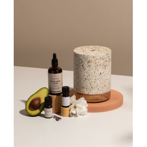 Natural Me Moment Voordeel Bundel - ® Aroma Diffuser - Living Green Terrazzo Ovaal - 200 ml