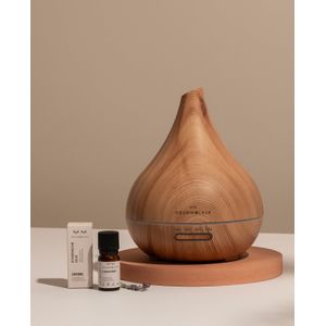 Voordeel Bundel: Unity - ® Aroma Diffuser - Licht hout - 400 ml - met Lavendel Etherische Olie