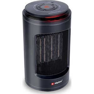 alpina Elektrische Kachel - Heater - Draagbaar en Compact - Warme- en Koude Lucht - Timer - Digitale Thermostaat - Zwart