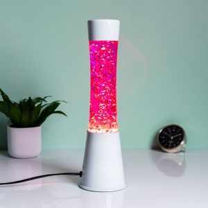 Lavalamp Wit Met Glitterhartjes van Fisura