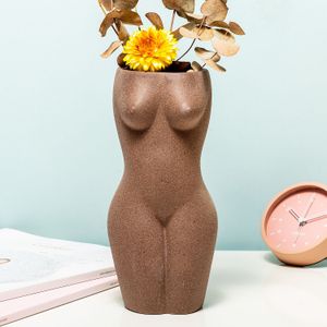 Body Vase - Groot/bruin van DOIY