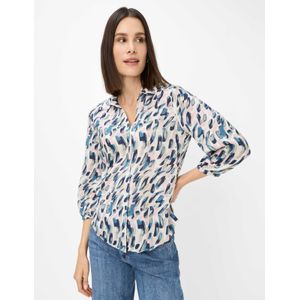 Brax Dames Blouse  Style VELIA taupe, multicolor, maat 38