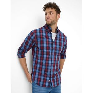 Brax Heren  Style DANIEL velvet, rood, maat XS