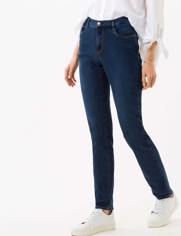 BRAX - Blue Planet - Dames Jeans - Blauw - Duurzaam - Vijf-pocket