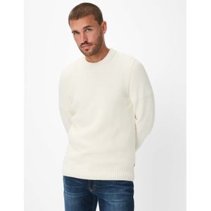 Brax Heren  Style RICK offwhite, crème wit, maat M