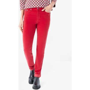 Brax Dames Broek Style CAROLACARMINE, donkerrood, maat 50