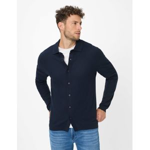 Brax Heren Shirt  Style PARIS navy, donkerblauw, maat XS