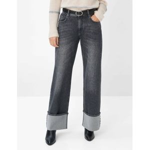 Brax Dames  Style MORGAN USED DARK GREY, denim donkergrijs, maat 34