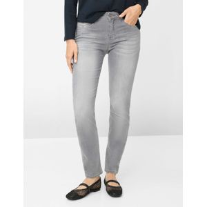 Brax Dames  Style SHAKIRA USED LIGHT GREY, denim lichtgrijs, maat 34