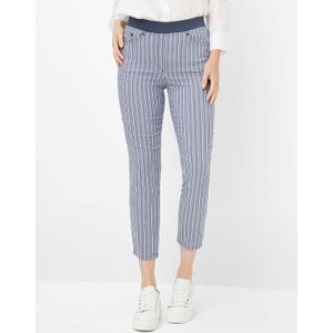 Raphaela by Brax Dames Broek  Style PAMINA 6/8 NAVY, donkerblauw, maat 50