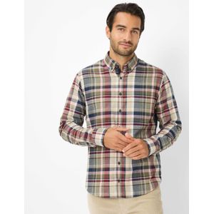 Brax Heren  Style DANIEL velvet, donkerrood, maat S