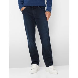 Brax Heren  Style COOPER BLUE BLACK USED, denim donkerblauw, maat 30/30