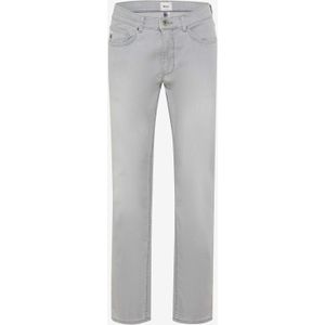 Brax Heren Jeans  Style COOPER LIGHT GREY USED, denim lichtgrijs, maat 40/38