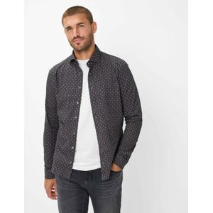 Brax Heren  Style HAROLD velvet, donkerblauw, maat M