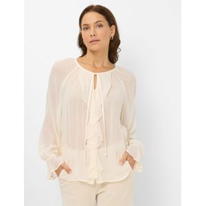 Brax Dames  Style VIVA canvas, crème wit, maat 38