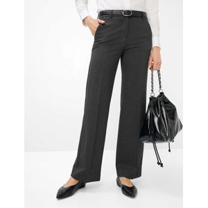 Brax Dames Broek  Style MAINE SMOKE GREY, donkergrijs, maat 36L