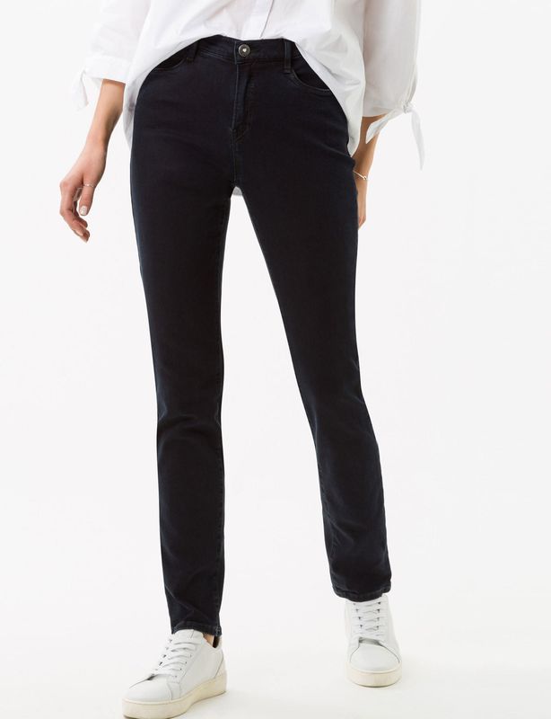 Brax Dames  Style CAROLA, denim donkerblauw, maat 34K