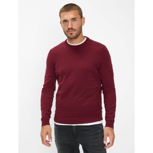 Brax Heren  Style RICK velvet, donkerrood, maat M