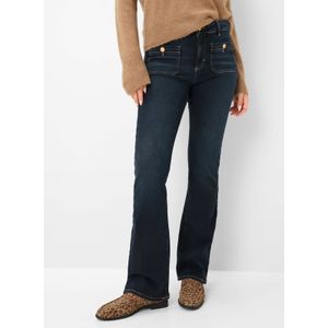 Brax Dames  Style ANA USED DARK BLUE, denim donkerblauw, maat 42