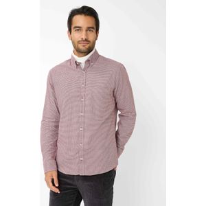 Brax Heren  Style DANIEL velvet, donkerrood, maat M