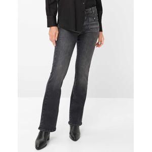 Brax Dames  Style ANA USED DARK GREY, denim mediumgrijs, maat 36