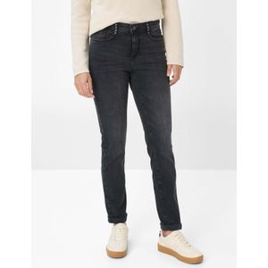 Brax Dames  Style CAROLA USED BLACK BLACK, denim donkergrijs, maat 34
