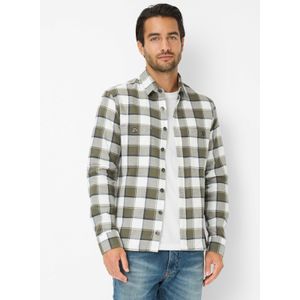 Brax - Style KAY - Overshirt - Olijf Groen - Puur Katoen