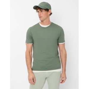 Brax Heren Shirt  Style TED thyme, groen, maat XXXL