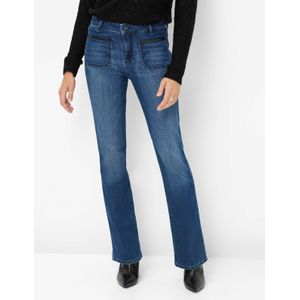 Brax Dames  Style SHAKIRA USED REGULAR BLUE, denim blauw, maat 38