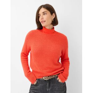 BRAX - Feel Good Style Lisa - Gebreide Damestrui - Mandarijn - Moderne Pasvorm