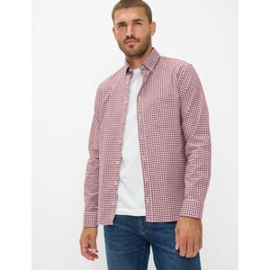 Brax Heren  Style DANIEL velvet, donkerrood, maat XS