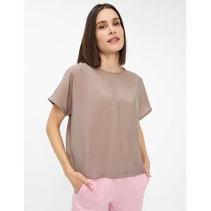Brax Dames Shirt  Style CARA taupe, lichtbruin, maat 34