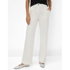 Brax Dames Broek  Style MAINE OFFWHITE, crème wit, maat 44K