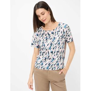 Brax Dames Shirt  Style CAELEN taupe, multicolor, maat 34