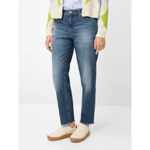 Brax Dames  Style MILEY S USED MID BLUE, denim blauw, maat 34