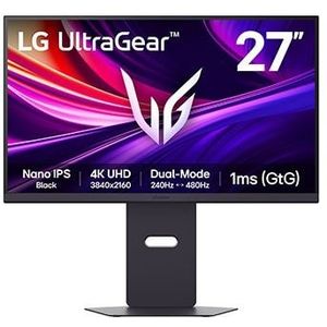 LG UltraGear 27-inch 240Hz UHD 4K Nano IPS Black Gaming Monitor | 1ms (GtG), DP 2.1, DisplayHDR 600 - 27G850A-B