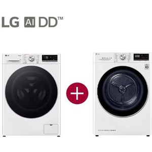 LG GC3R709S1 - A-10% - 9 kg Wasmachine met TurboWash™ 39 - Slimme AI DD™ motor - Hygiënisch wassen met stoom - ThinQ™