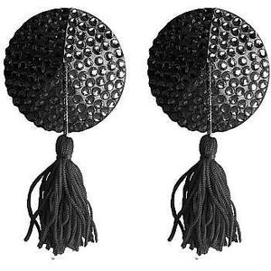 Nipple Tassels Round Black