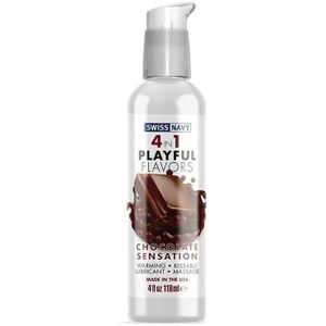 Playful 4 In 1 Glijmiddel Met Chocolate Sensation-Smaak - 118ml