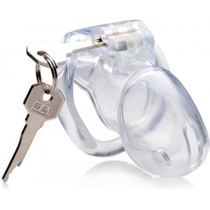 Clear Captor Chastity Cage with Keys - Medium